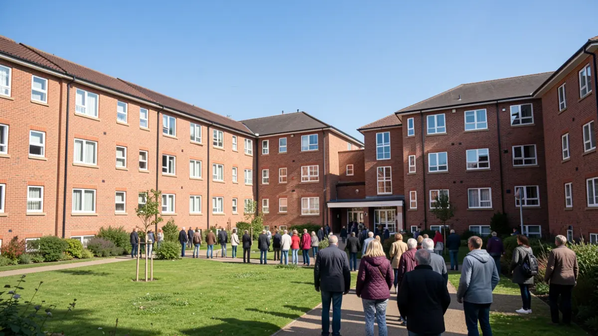 Generic image of new social housing development.