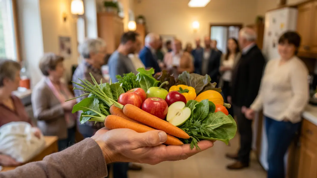 Generic image of fresh produce being held.