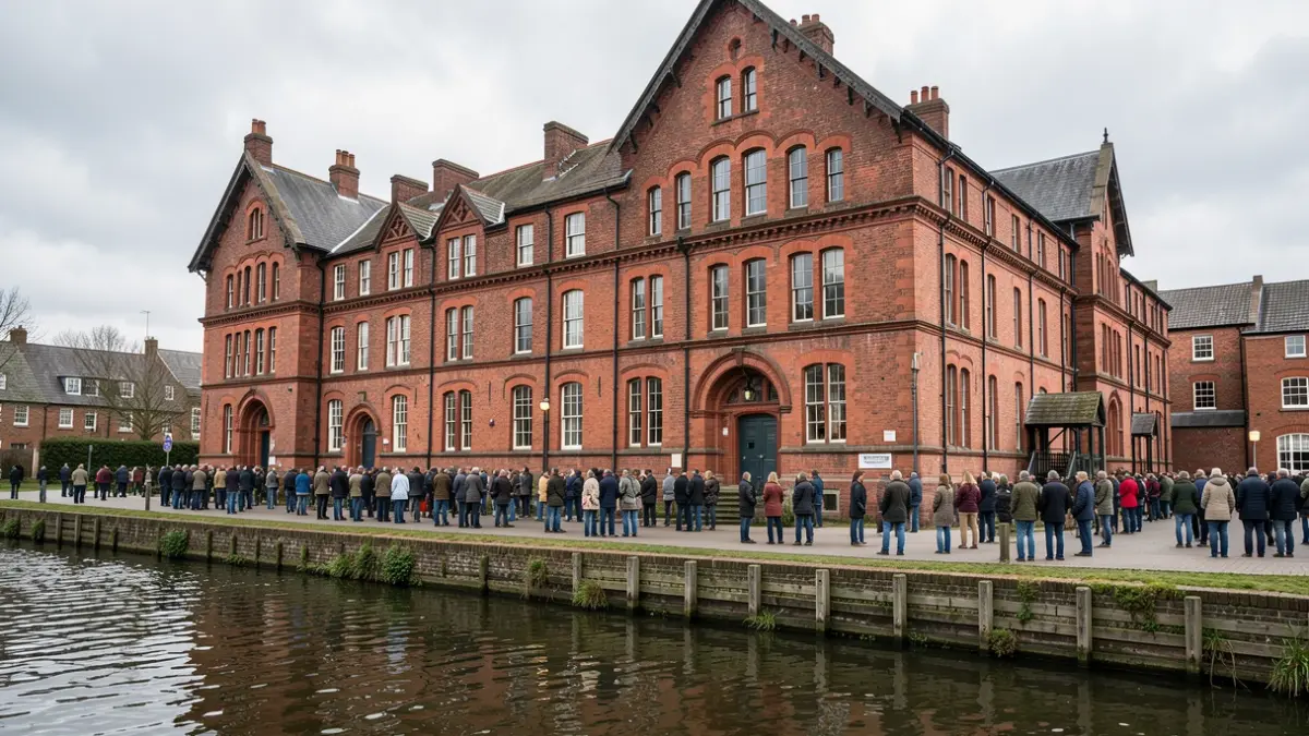 Generic image of a historic building facade with a canal in the foreground.