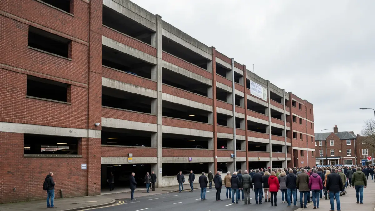 Generic image of a multi-storey car park in The Midlands.