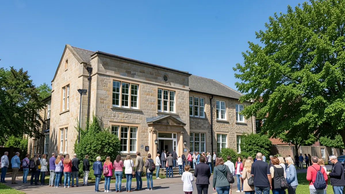 Exterior of D'Eyncourt Primary School in Wolverhampton.