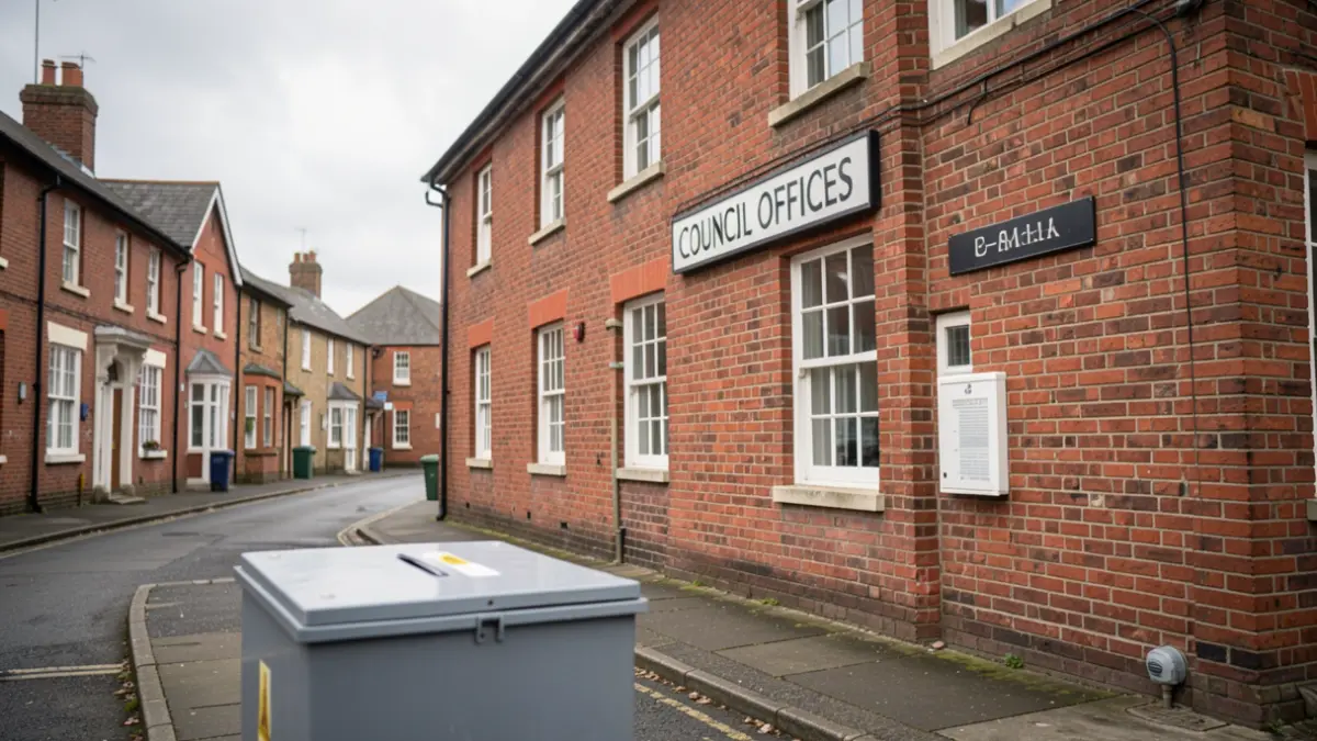 Generic image of a council building with a ballot box.