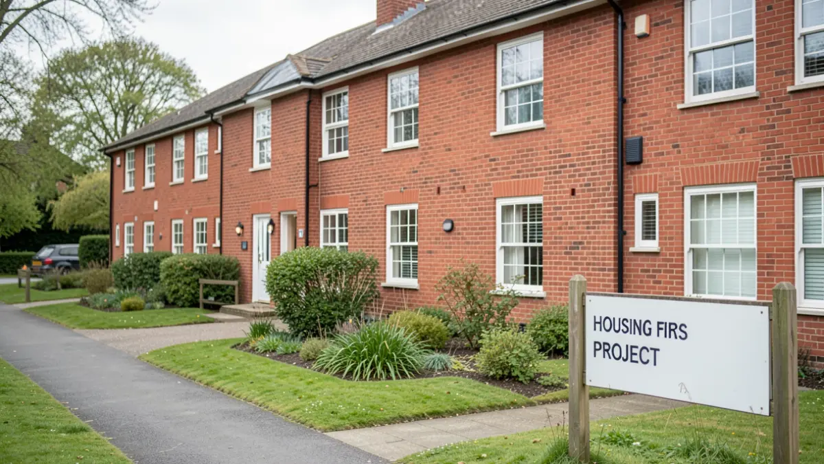 The Housing First Project office, a repurposed block of flats offering support to homeless individuals in Mansfield.