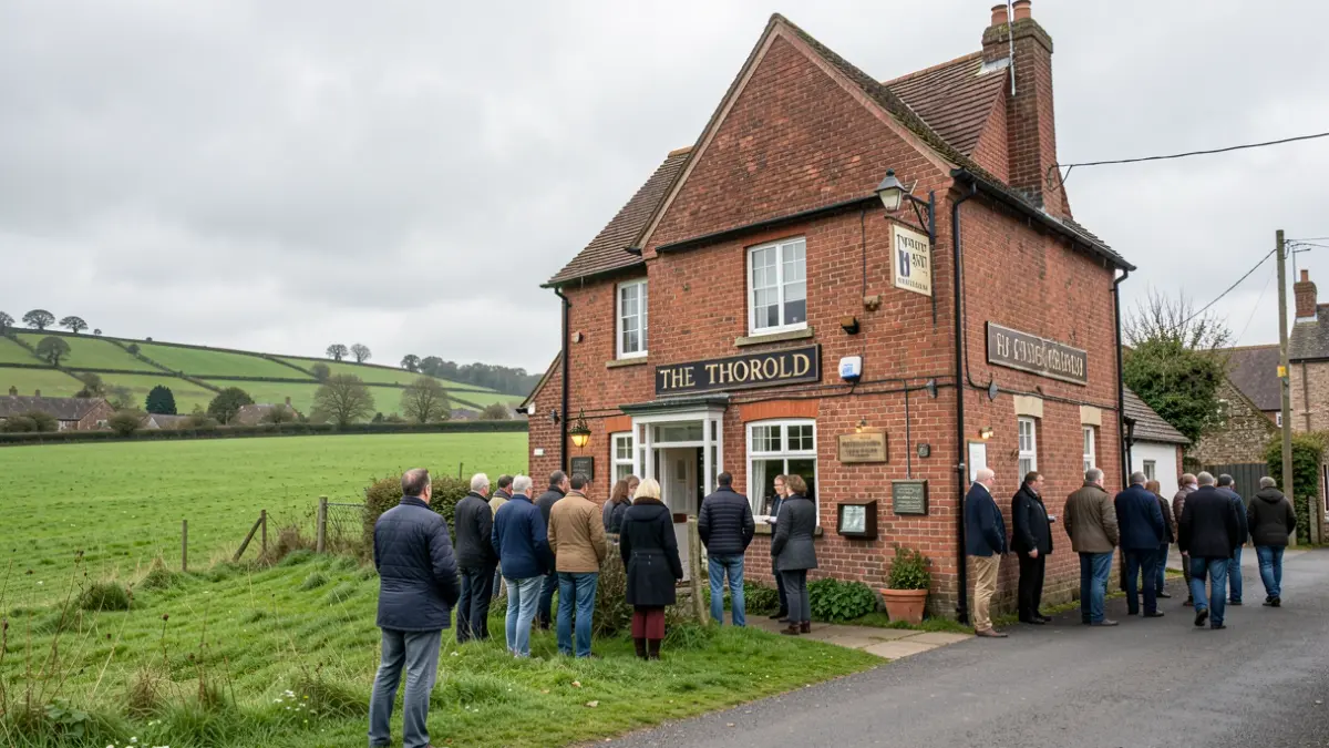 The Thorold community pub in Marston, Lincolnshire.