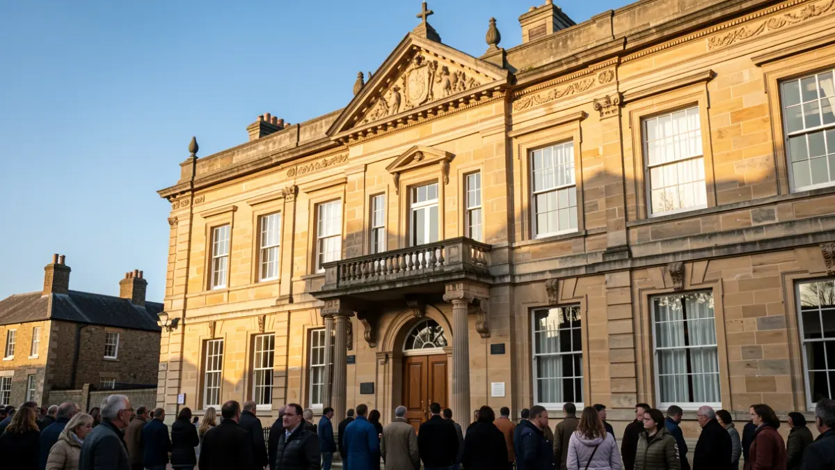 The facade of a traditional council building in The Midlands.