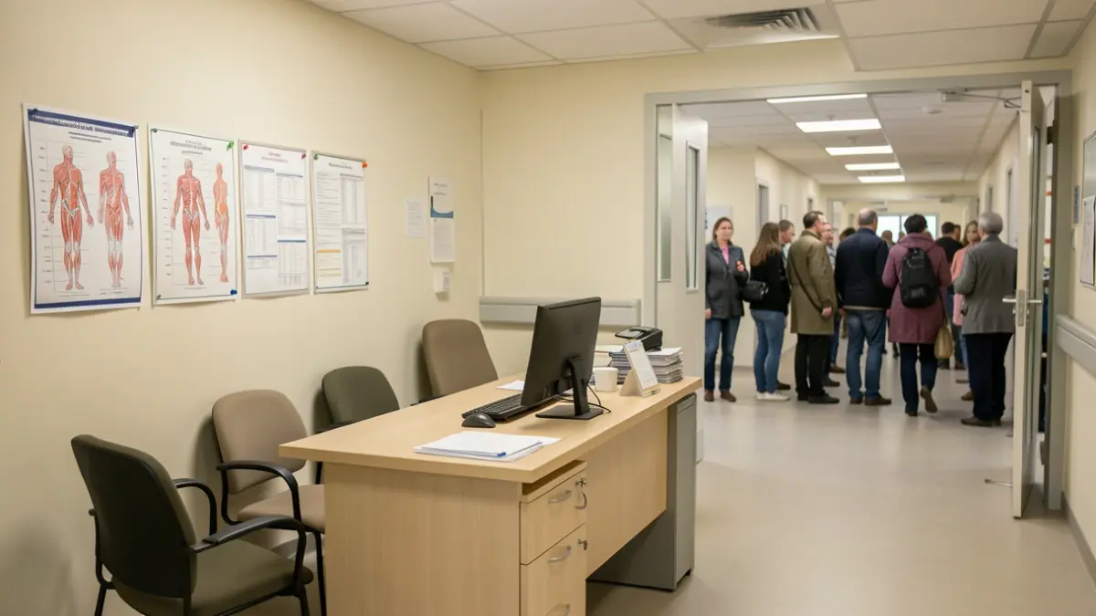 Generic image of a hospital consultation room.