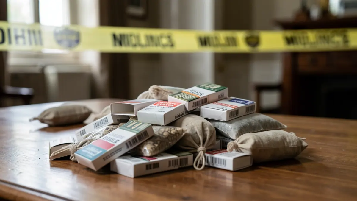 Generic image of illegal tobacco products seized during a police operation.