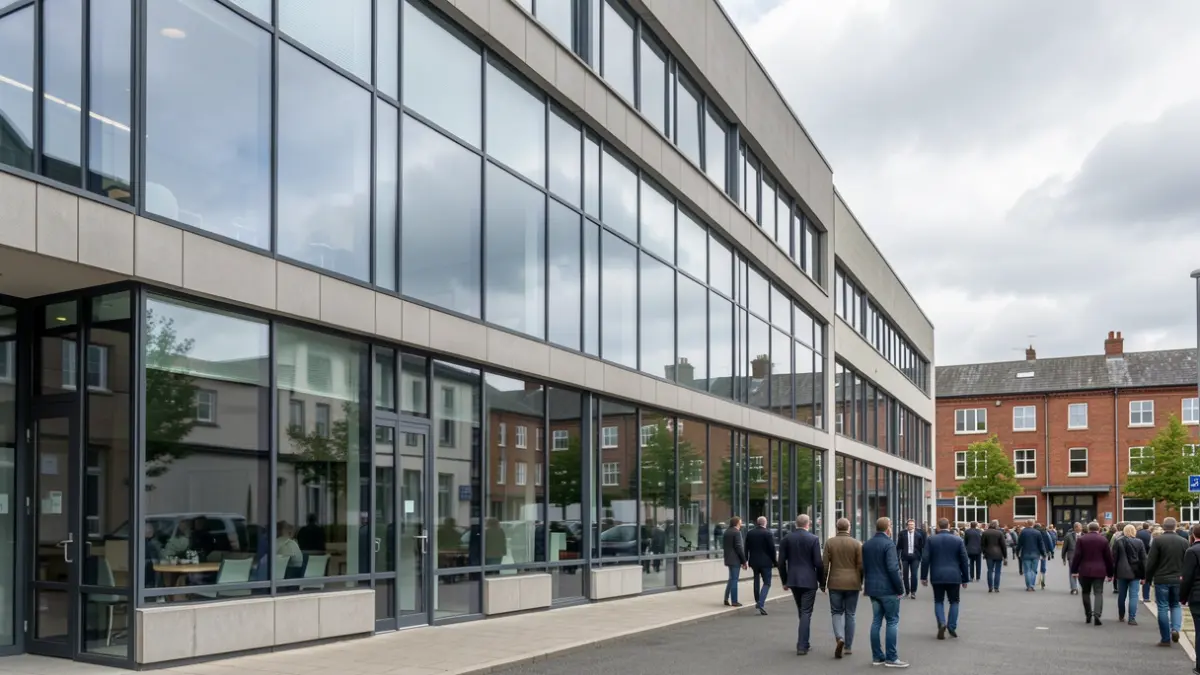 Generic image of a modern office building in the Midlands.