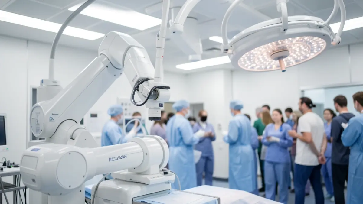 Generic image of advanced medical equipment in a hospital operating theatre.