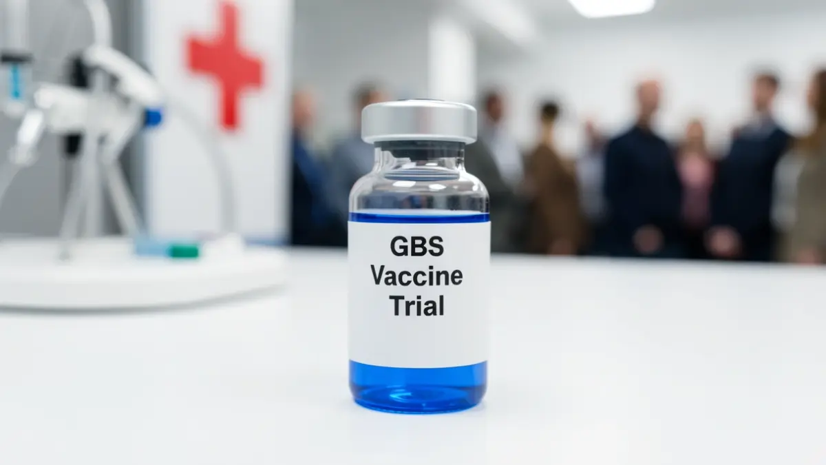 A vial for the Group B Streptococcus vaccine trial.