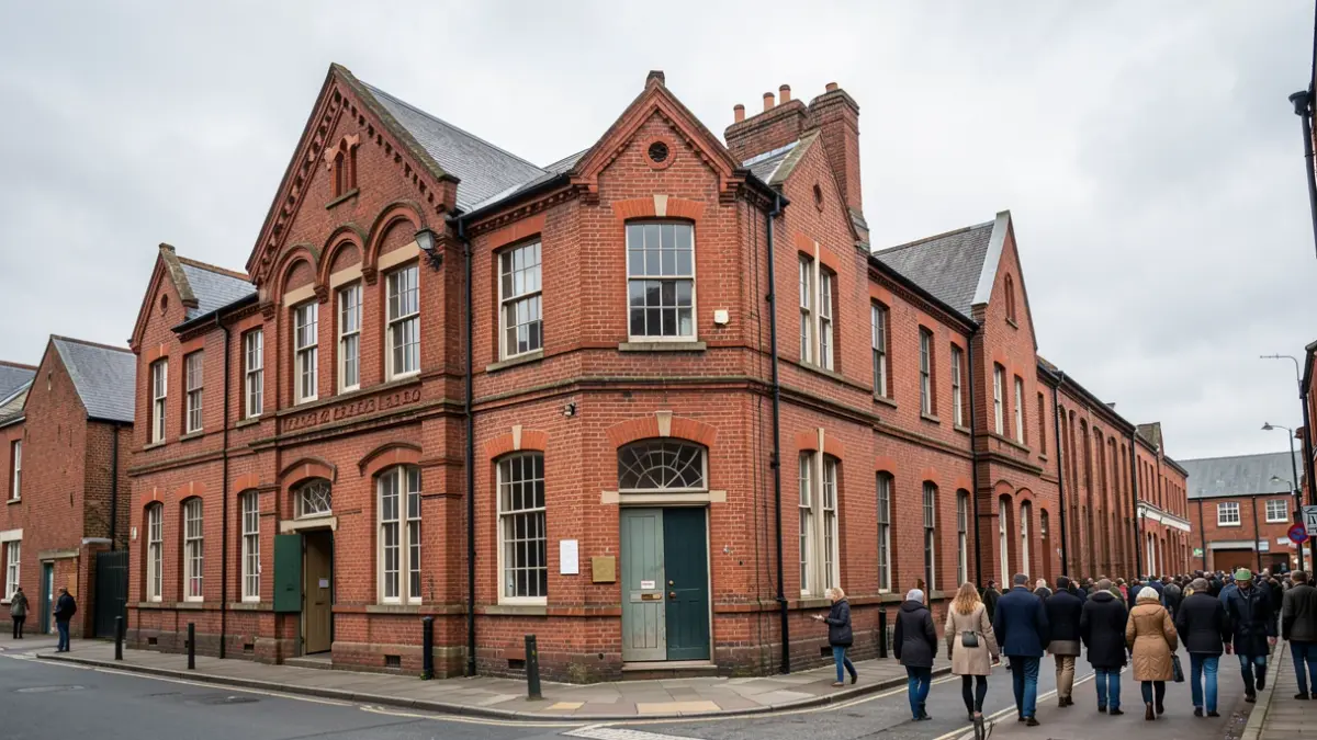 Generic image of a red-brick building in The Midlands, representing local heritage.
