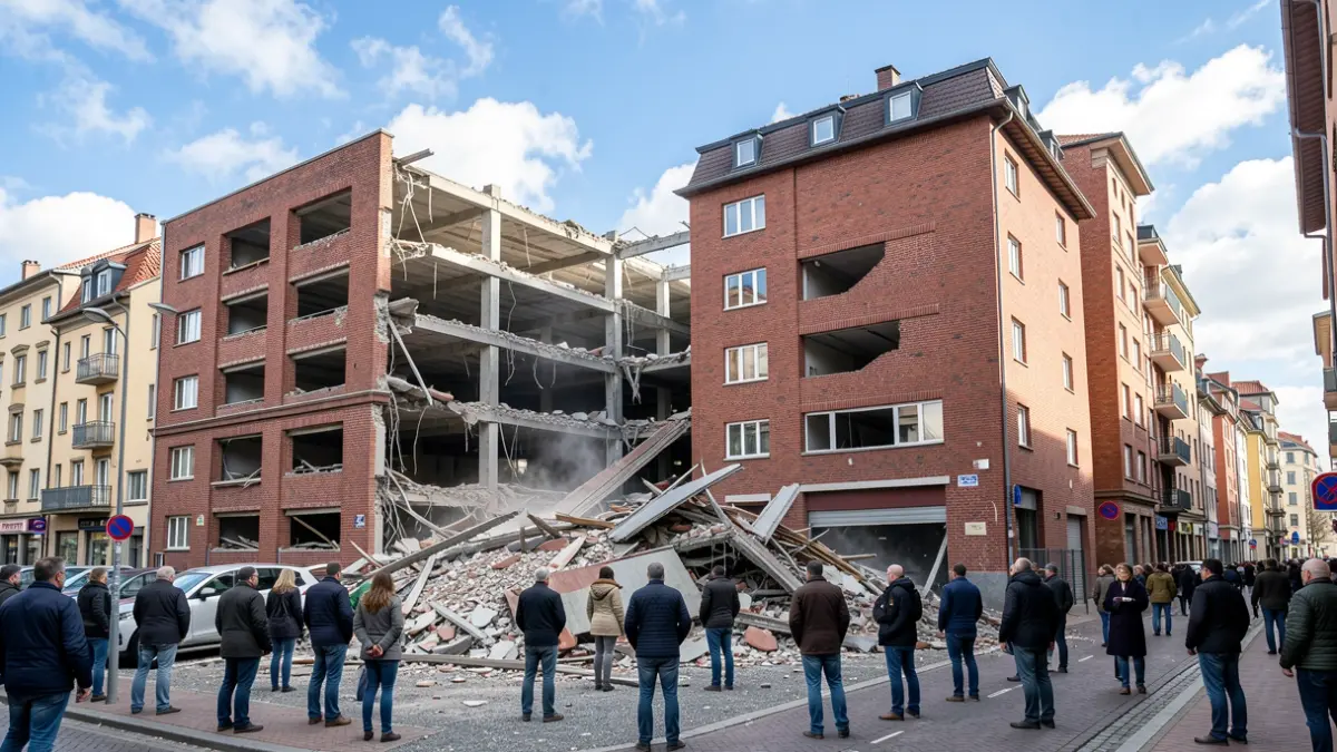 Demolition works begin at Mell Square Car Park in Solihull town centre as part of the Holbeche Place redevelopment.