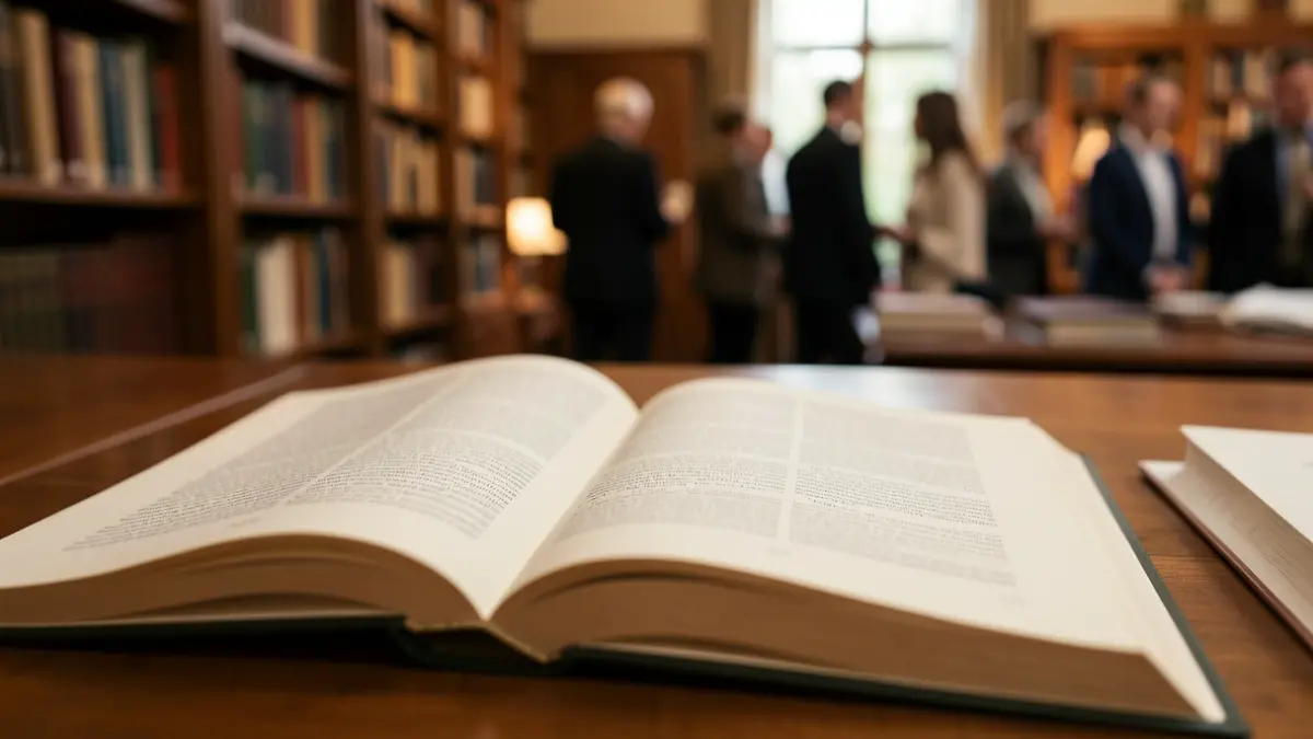 Generic image of an open book on a desk.