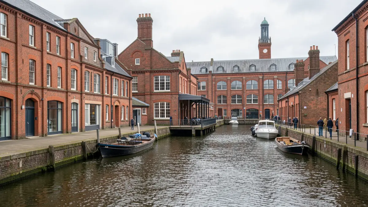 University of Staffordshire's modern games education facilities set against the backdrop of The Midlands' industrial heritage.
