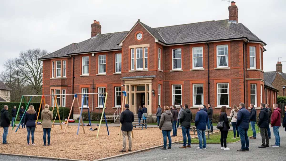 Villiers Primary School building in Bilston.