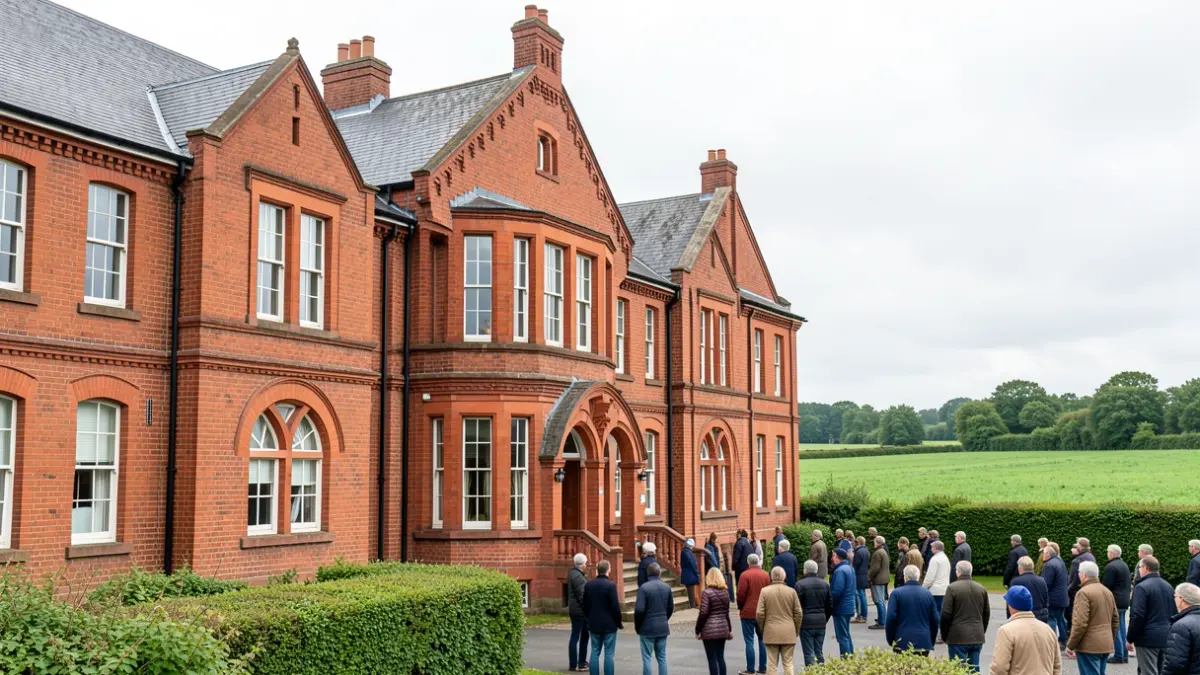 Facade of a red-brick council building in The Midlands.