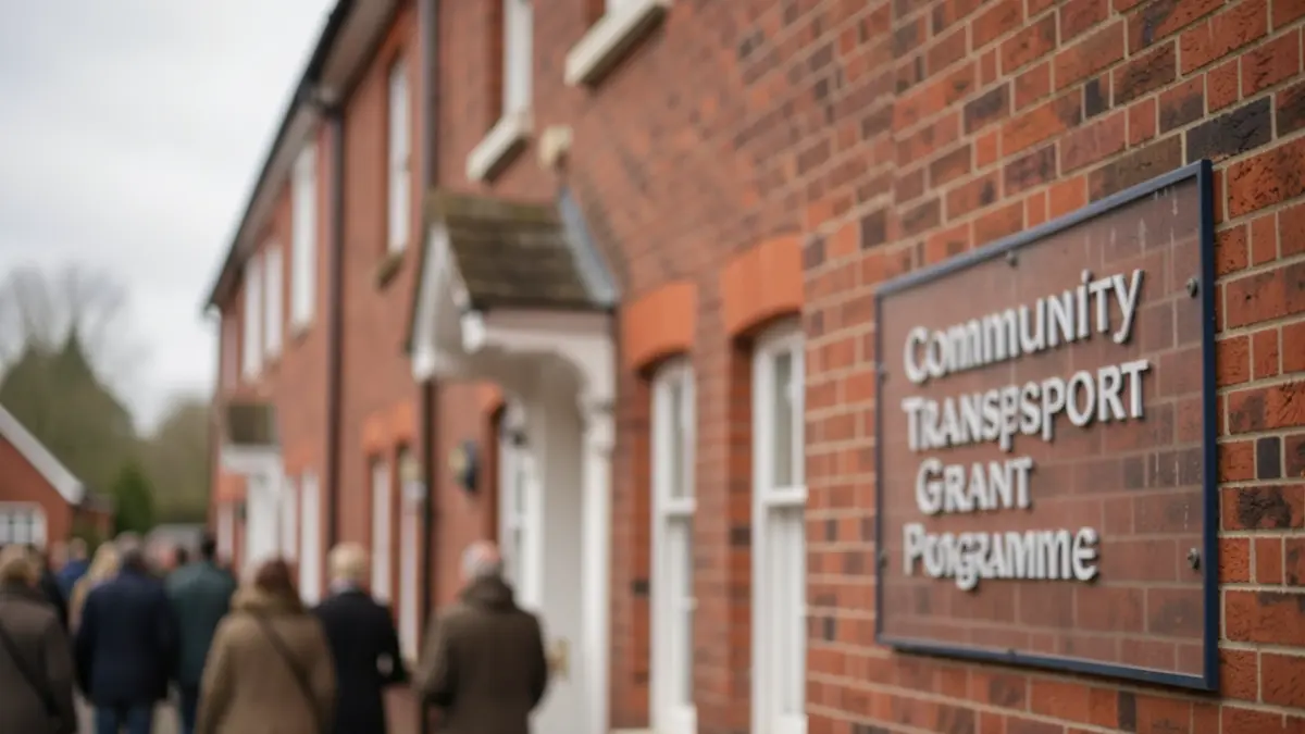 Generic image of a red brick building facade with diffused lighting, suggesting a public institution.