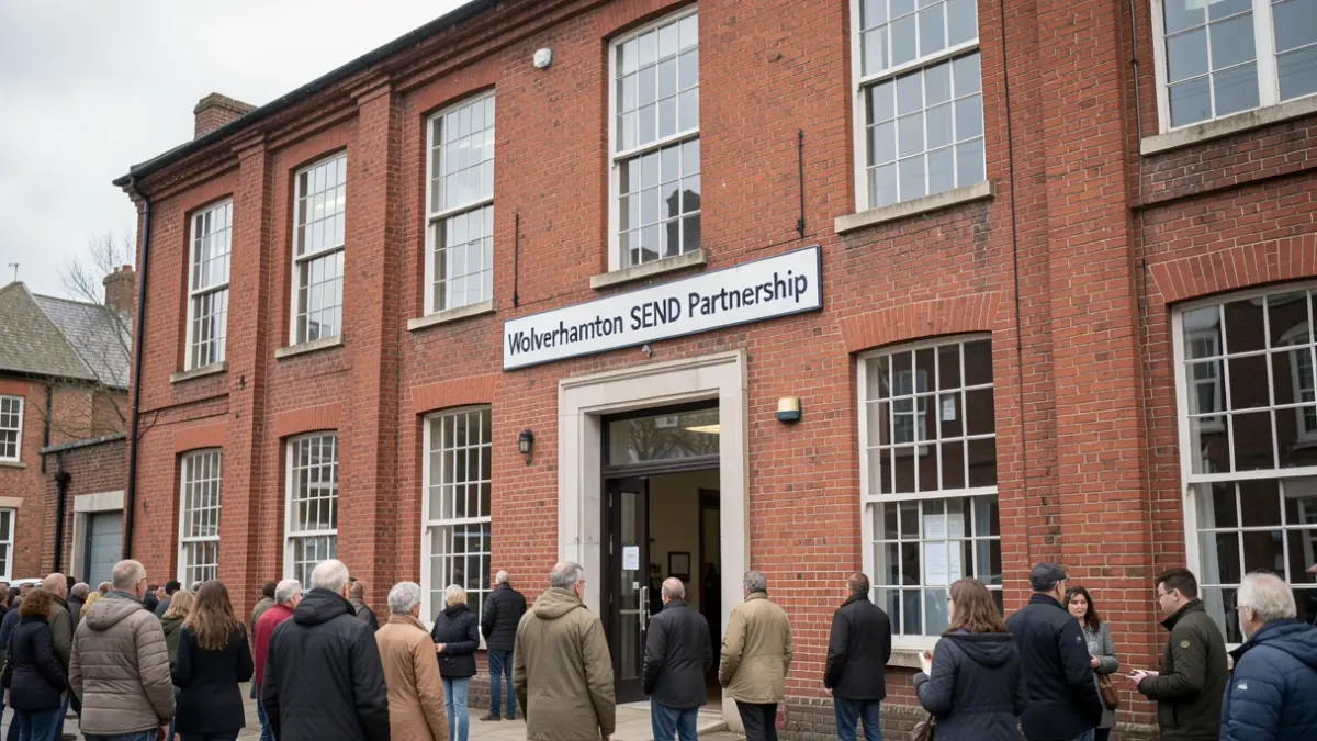 Generic image of a red-brick building with windows, representing a local government or partnership office.